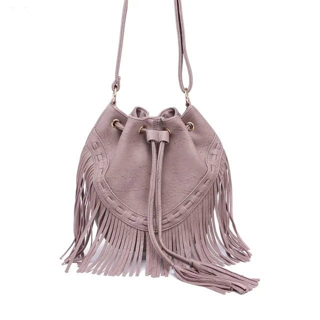 Jollque Leather Fringe Shoulder Bag Tassel Music Festival Boho Chic Jollque Leather Fringe Shoulder Bag Tassel Music Festival Boho Chic Indian Hippie Gypsy Tribal Bohemian Sac