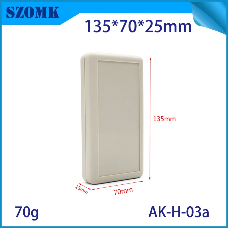 szomk handheld plastic enclosure for electronics plastic case 3 AA battery holder remote control box scanner plastic sensor shell plastic housing device box (35)