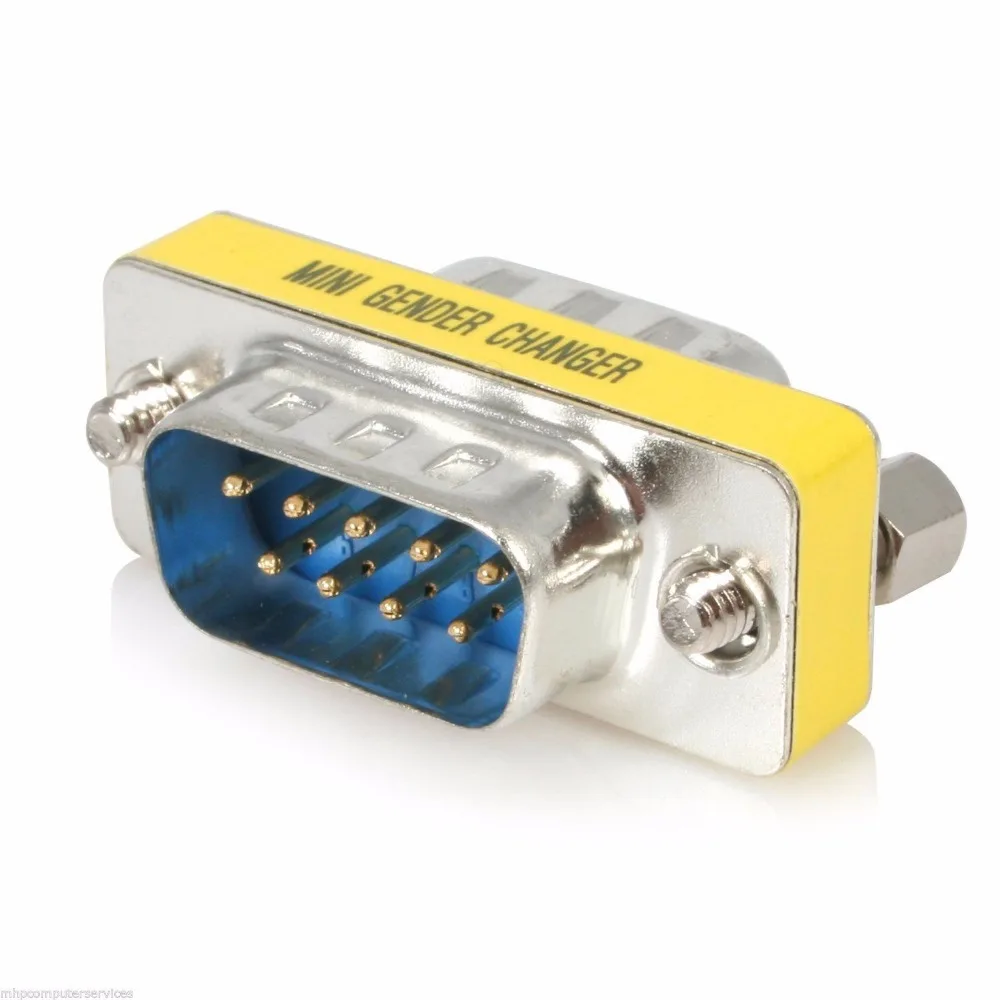 

DB9M to DB9 Male 9 Pin Serial RS232 Mini Gender Changer