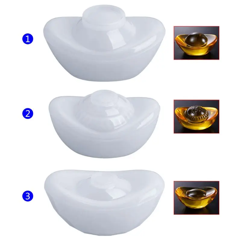 

Silicone Mold DIY Epoxy Resin Chinese Ingot Jewelry Making Cake Decoration Handmade Silica Mould Crafts