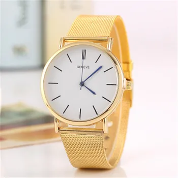 

Dropshipping elegant Fashion Silver Mesh Quartz Watch Women Metal Stainless Steel Dress Watches Relogio Feminino Gift Clock