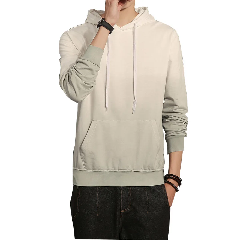 2018 New Brand Hoodie Streetwear Hip Hop Solid Hooded Hoody Mens