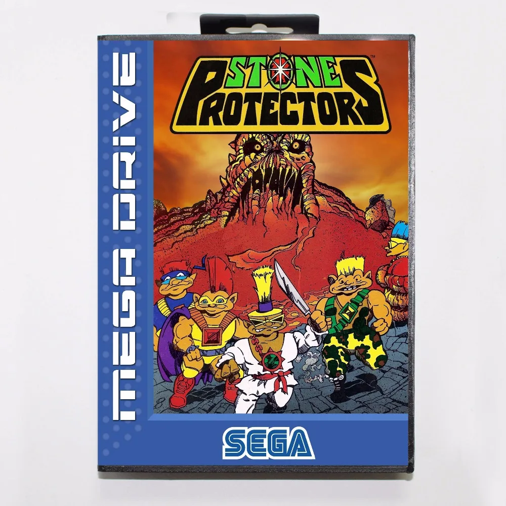 

Stone Protectors 16 bit MD Game Card With Retail Box For Sega Mega Drive/ Genesis