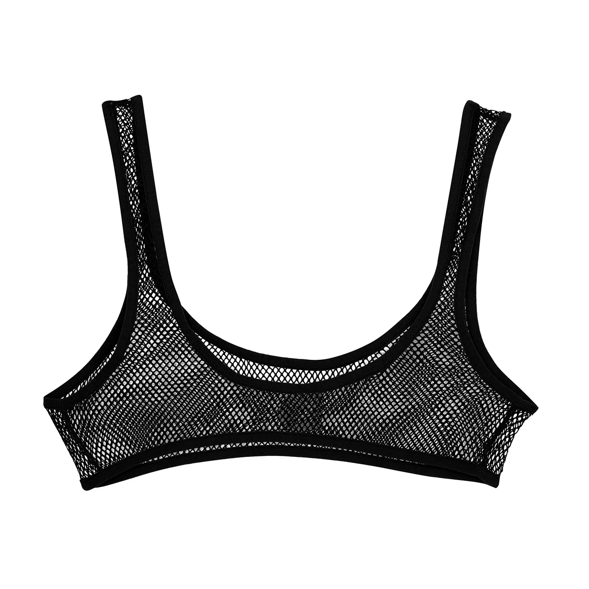 TiaoBug Women Hot Sexy Lingerie See Through Fishnet Wide Shoulder Straps Deep U-neck Erotic Crop Tops Transparent Mesh Bra Top TiaoBug Women Hot Sexy Lingerie See Through Fishnet Wide Shoulder Straps Deep U-neck Erotic Crop Tops Transparent Mesh Bra Top