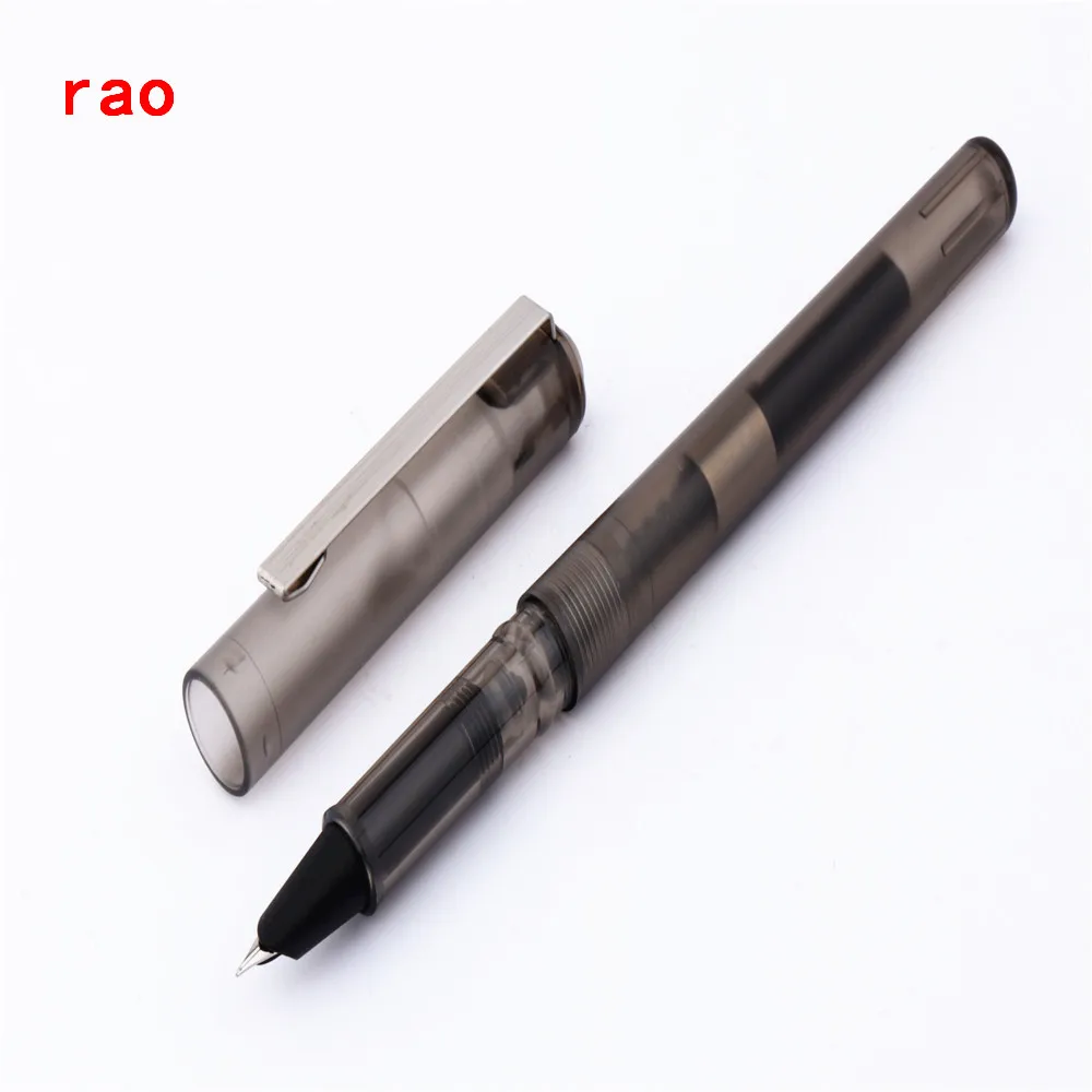 JINHAO 991, прозрачный цветной перьевая ручка для школьников и офиса, Новинка - Цвет: Transparent black