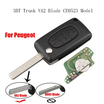 

Remote Key for PEUGEOT 807 407 308 307 207 CC SW ID46/PCF7941 Chip Original Key (3BT Trunk CE0523 ASK Signal VA2 Blade)