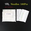 Tattoo Needles 1RL Disposable Sterilized Professional For Tattoo Eyebrow Pen Machine Permanent Makeup Kit 100pcs PMU needles 1R ► Photo 2/6