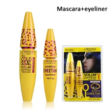 Новая Профессиональная водостойкая черная тушь+ макияж Водостойкий карандаш для глаз натуральный стойкий брендовый макияж для глаз