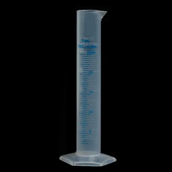 

25mL Measuring Cylinder Laboratory Test Graduated Liquid Trial Tube Jar Tool New