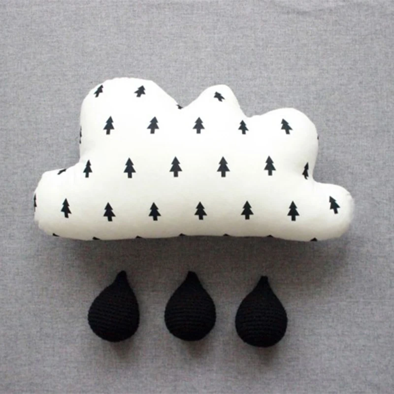 

Nordic Cloud Pillows Toys Baby Girls Photography Props Kids Room Decorative Cushions Stuffed 3D Cloud Wall Hanging Decoration
