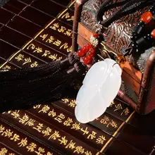 Car Ornament decoration Calcedony carnelian Pendant Certificate Auto Rearview Mirror Adornment Means Treasures fill the home chalets trendsetting mountain treasures