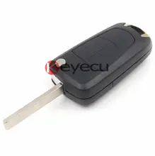 Uncut Remote Key Fob 2 Button 433MHz PCF7941 for Vauxhall Opel Corsa D 2007-2012