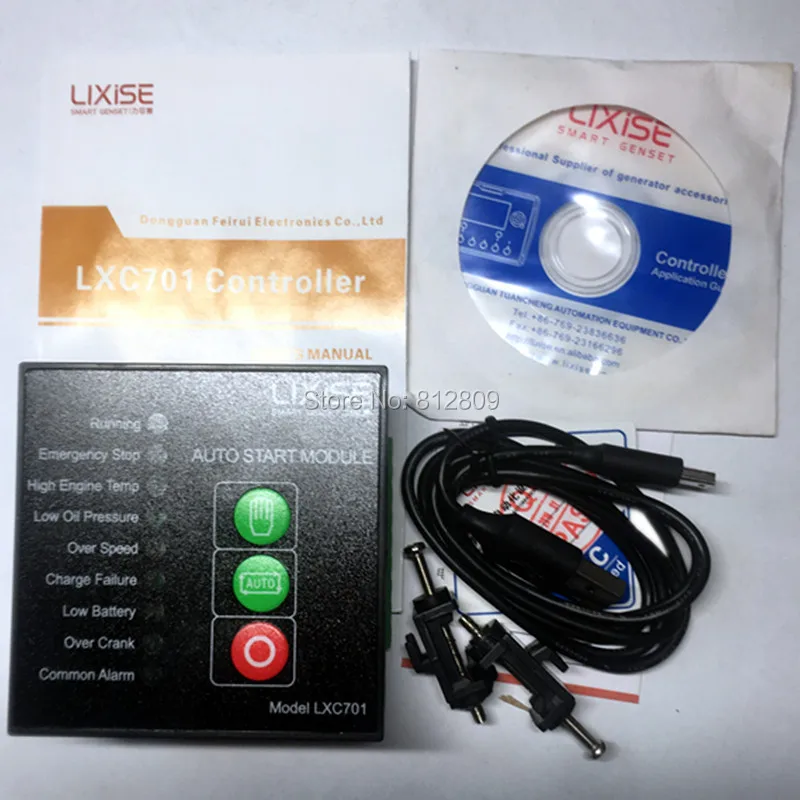 Painel de Controle Completamente Substituído Gerador Marinho Lxc701 Dse701