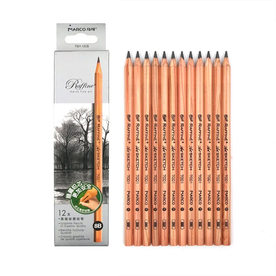 Marco Raffine Sketch Drawing Pencils-02