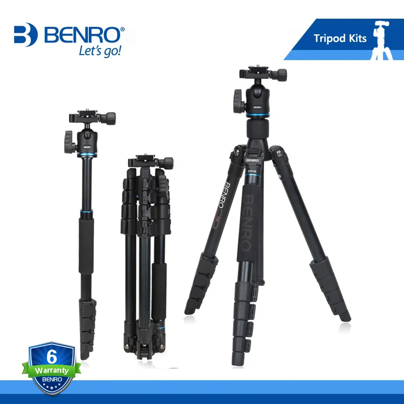 

BENRO IT25 Tripod Portable Camera Tripods Reflexed Removerble Traveling Monopod Carrying Bag Max Loading 6kg DHL Free Shipping
