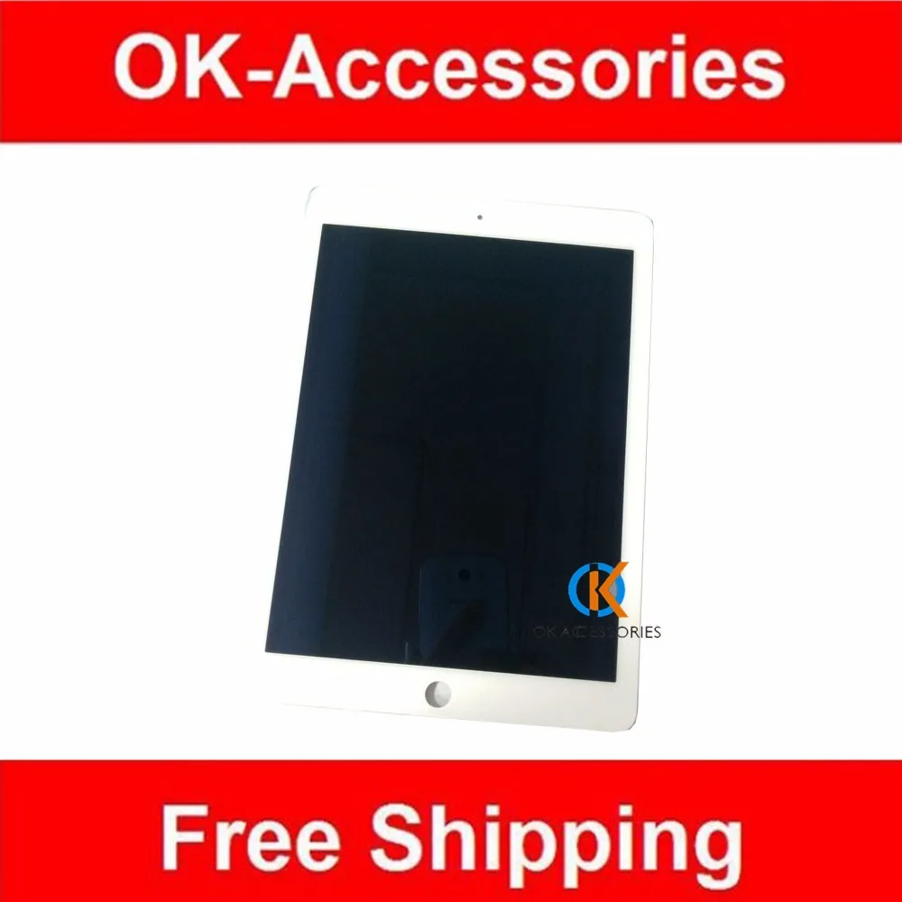 

Black White Color For ipad air 2 lcd ipad 6 A1567 A1566 Original LCD Display Screen Digitizer Assembly 1PC/Lot