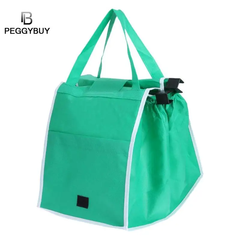 

Foldable Shopping Bag Green Creative environmental Reusable Grocery Bags Durable Multifunction HandBag Travel Home Storage Bolsa
