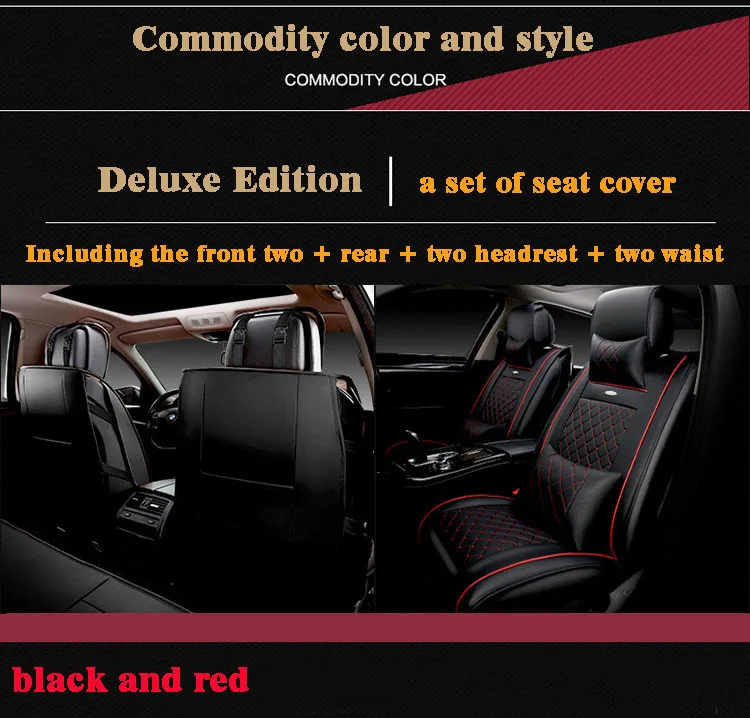 Роскошные кожаные чехлы для автомобильных сидений, универсальные автомобильные чехлы для сидений, аксессуары для интерьера, автостайлинг для bmw e46 ford toyota renault - Название цвета: a set of with pollow