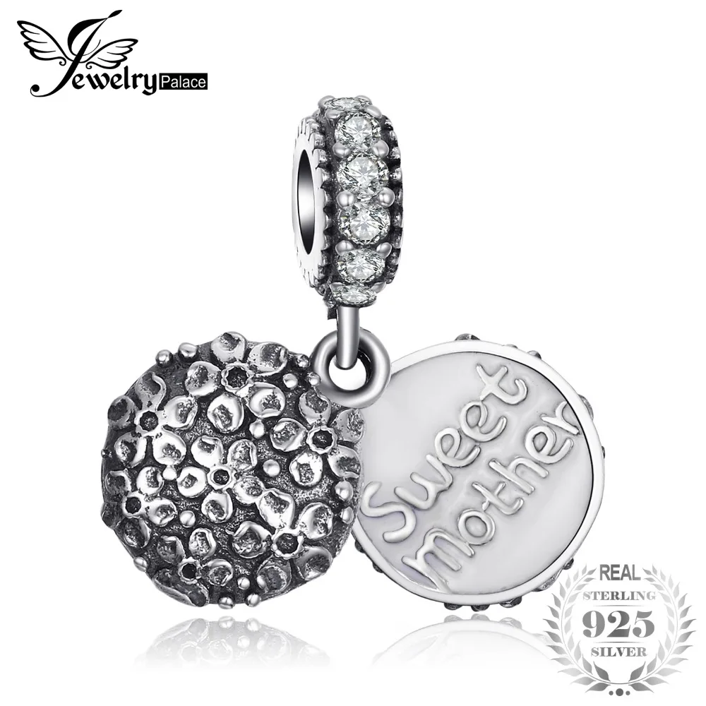Jewelrypalace 925 пробы Серебряный компактный Пинхол браслеты с подвесками для новинки