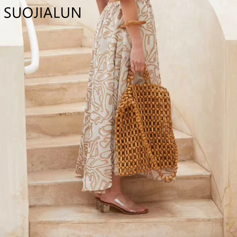 SUOJIALUN 2019 جديد العلامة التجارية شبشب نسائي الصيف هندسية كعب النساء نعال شاطئ شفافة صندل من الكلوريد متعدد الفينيل مربع تو الشرائح