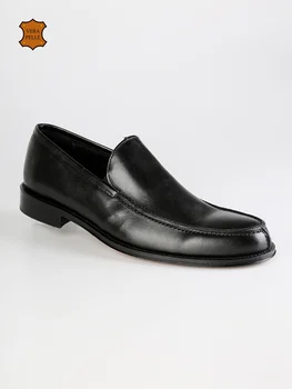 

FREETIME Spring Summer new man's formal soft leather shoes black simple cosy man's business leather shoes