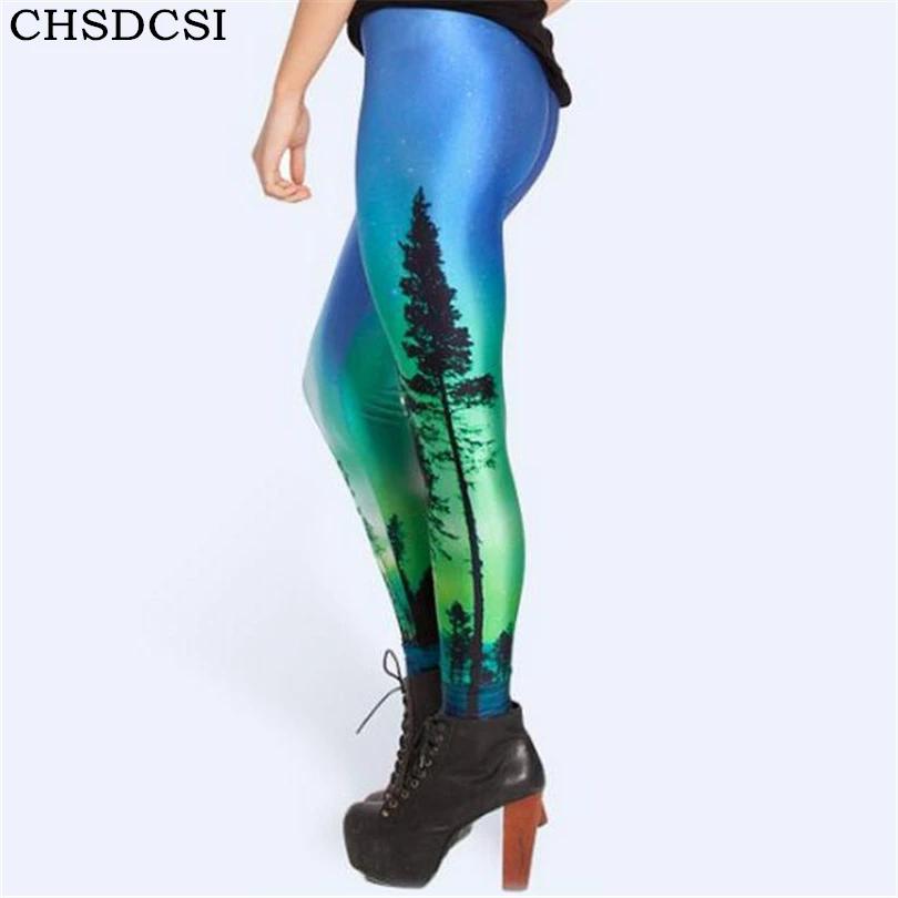 Plus Size Leggins 3D Lace Print Drawstring Capri Leggings