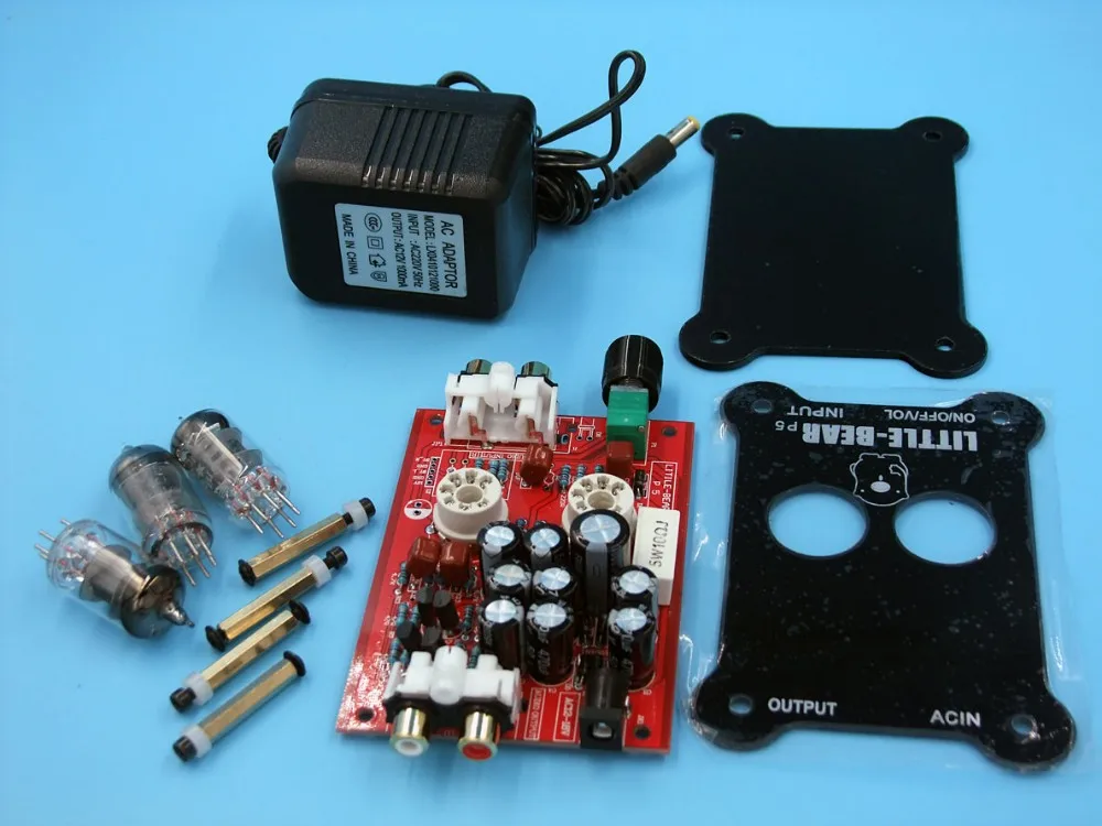 

Specials Wholesale NEW 6J1 bile upgrade board tube Headset Amplifier preamp gall bladder cushion DIY with power