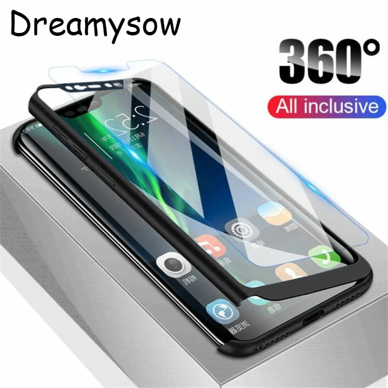 360 Полный чехол для телефона Xiaomi mi 9T 9 8 SE Lite Pocophone F1 Red Note 7 6 5 K20 Pro 5A 7A S2 Go со стеклом |