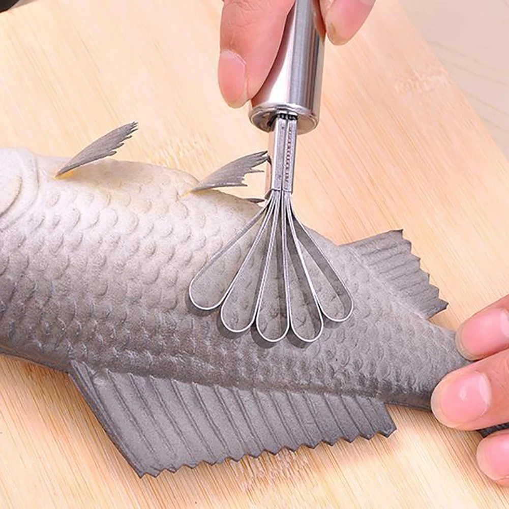 

New Stainless Steel fish scaler Cleaning Fish Skin Fish Scraper Remover Cleaner Coconut knife Shaver grater kitchen tools