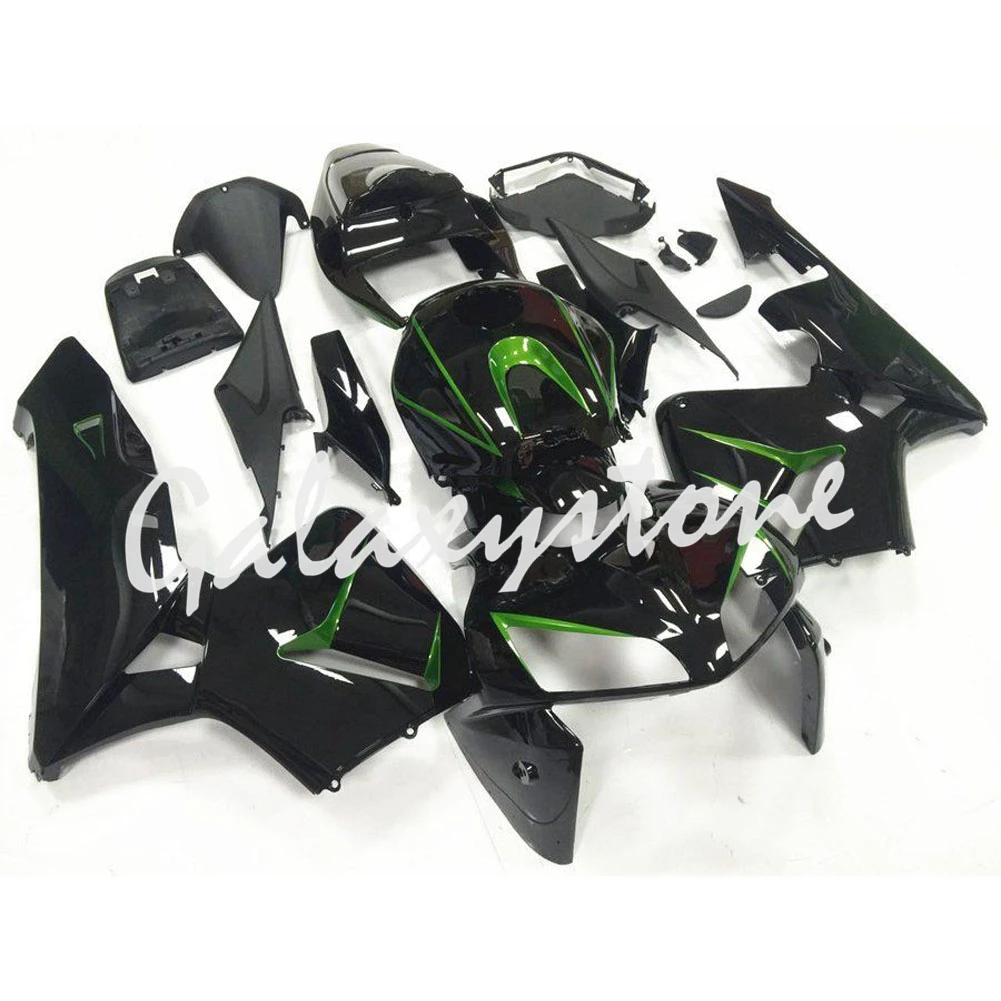 

Fit for Honda CBR600RR F5 05-06 ABS Plastic Fairing Bodywork Set Black & Green