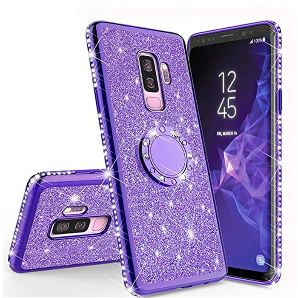 For Samsung Galaxy S10 S9 S8 Plus S10e Soft TPU Rhinestone case Luxury Plating Bling Diamond Silicone Back Cover Note 8 9 |