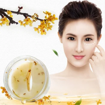 

2017 80pcs/set Gold Osmanthus Eye Mask Women face care sleep patches Anti Aging Anti Wrinkles