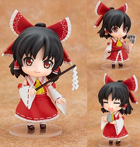 Nendoroid Touhou Hakurei Reimu#74 ПВХ фигурки Набор Модель Коллекция игрушек 10 см