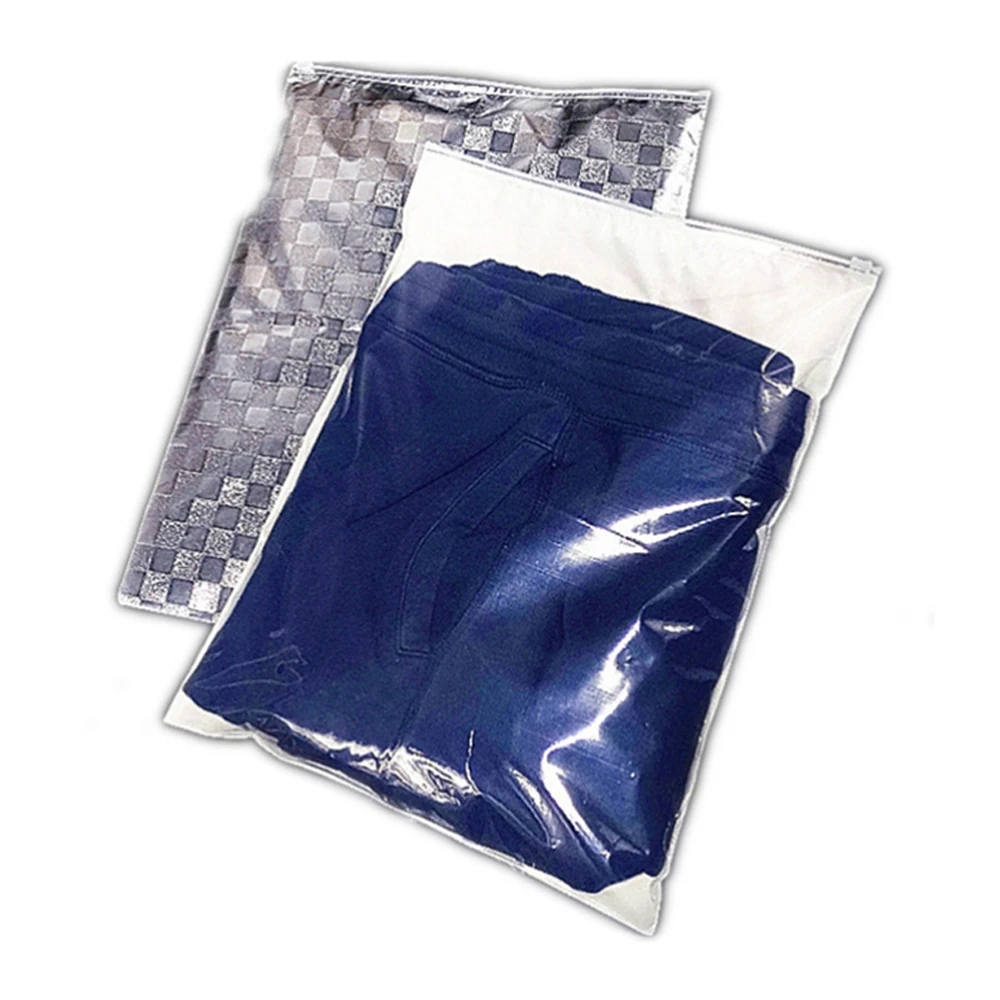50Pcs /lot Reusable Zip Lock Plastic / Aluminum Foil Translucent