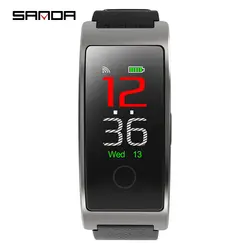 SANDA Смарт-часы Bluetooth сообщение напоминание IOS Android Smartwatch силиконовые для мужчин для женщин часы группа смарт-часы смарт-часы Reloj CK11
