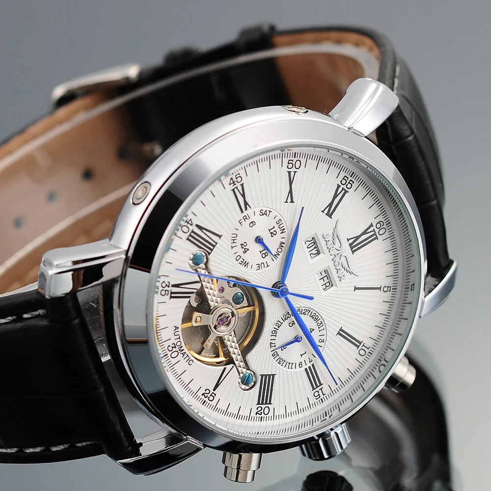 US $59.00 Jaragar Mens Watches Tourbillon Mechanical Mens Watches Date Calendar Week Month Multifunction Wristwatches Erkek Kol Saati