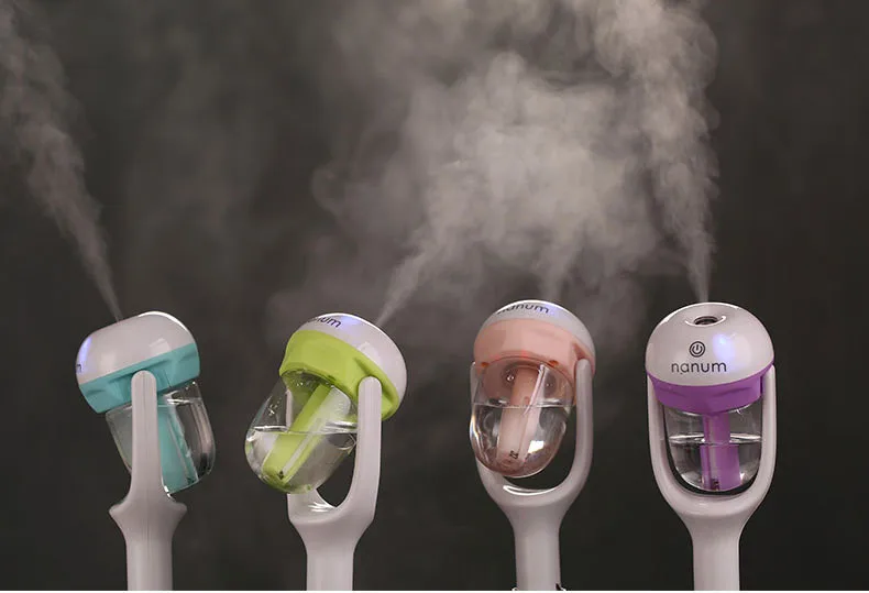 WT01 5 free shipping 12V Mini Car Steam Humidifier Air Purifier Aroma Aromatherapy Essential Oil Diffuser