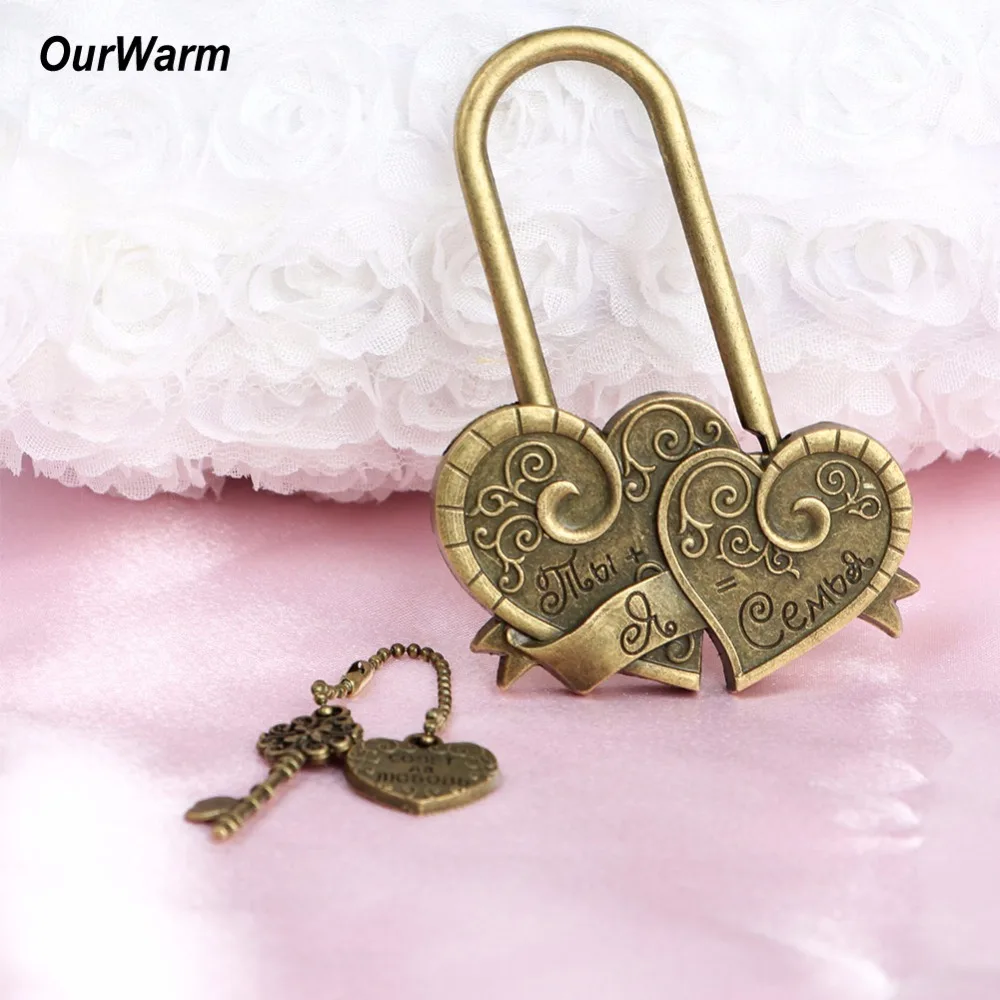 

OurWarm Wedding Party DIY Decorations 20Pcs Love Locks Rustic Wedding Favors and Gifts for Guests Valentine's Day Present 2018