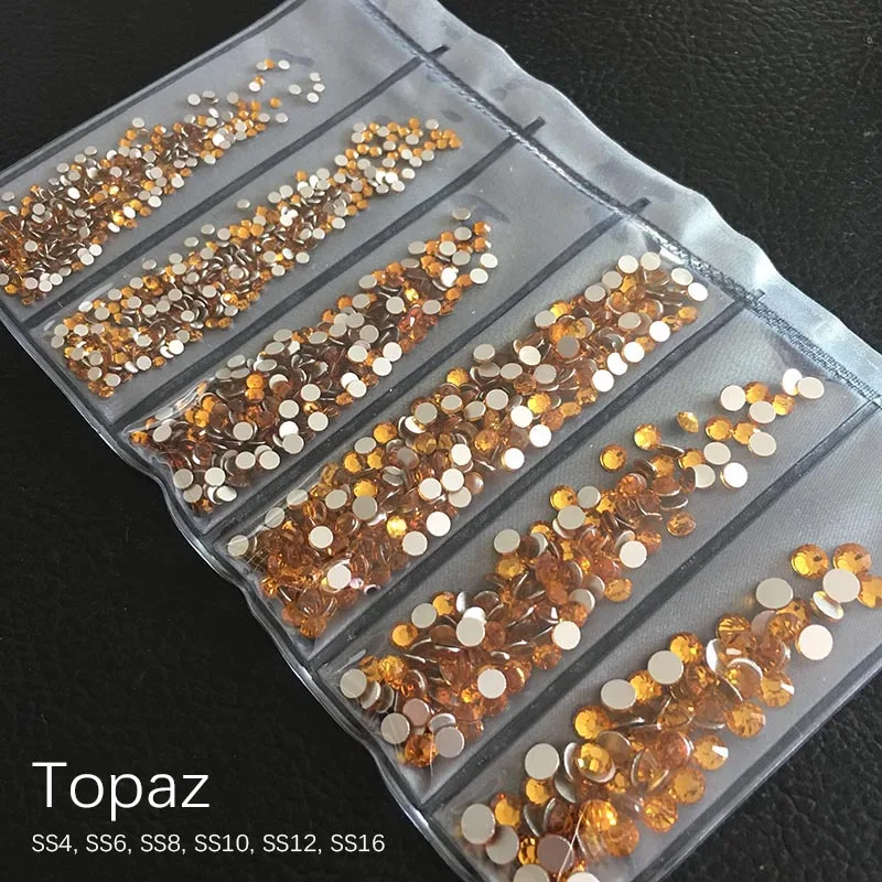 Toapz SS4-SS16 Стразы для дизайна ногтей с плоской задней поверхностью Блестящий Кристалл DIY Ювелирные изделия бриллианты дизайн аксессуары для маникюра - Цвет: Toapz