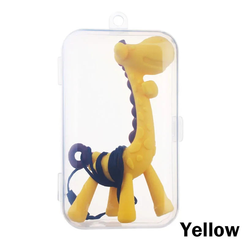 Baby Teether Safety Silicone Giraffe Teethers For Baby Infant Kids Chew Tooth Toys Baby Dental Care Strengthening Tooth Training