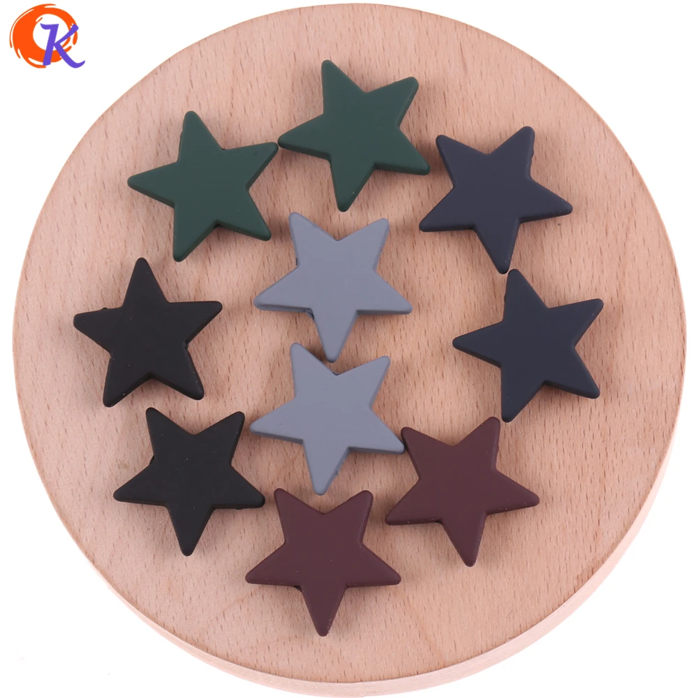 

Cordial Design 22mm 100Pcs Acrylic Beads/Jewelry Accessories/Star Shape/Matte Rubber Effect Beads/Hand Made/Earring Findings