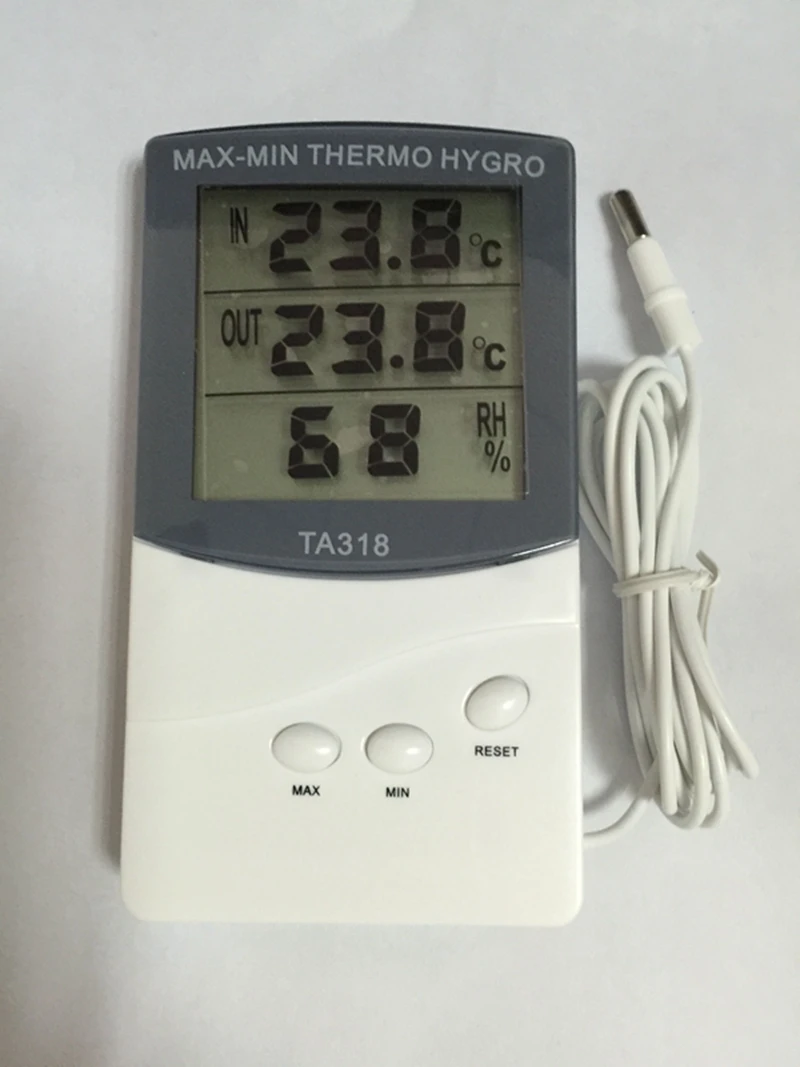 KTJ Digital Thermometer Hygrometer Household LCD Indoor Outdoor Desktop