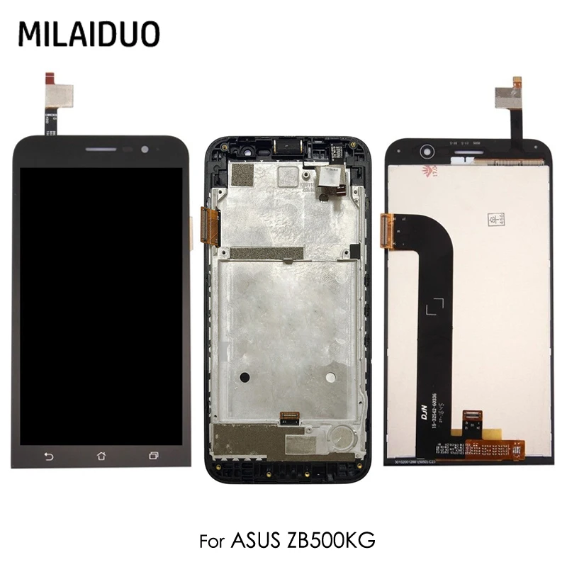 ЖК дисплей для Asus Zenfone Go 5 Lite ZB500KG сенсорный экран дигитайзер черный нет/с рамкой
