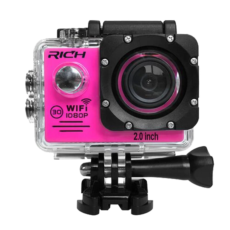 2018 Новая Спортивная камера RICH J550R s 4K 2 7 K 1080P Экшн 16MP WiFi 30M Водонепроницаемая 2.0LCD Full