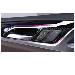 Lsrtw2017 углеродного волокна Abs автомобилей внутренняя ручки для автомобильных дверей Панель для Bmw X3 2018 2019 2020