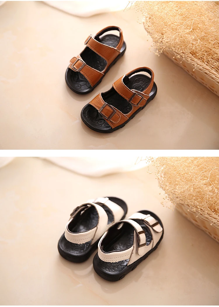 Летняя кожаная детская пляжная обувь; сандалии; ; сандалии из натуральной кожи; сандалии для мальчиков; детские сандалии