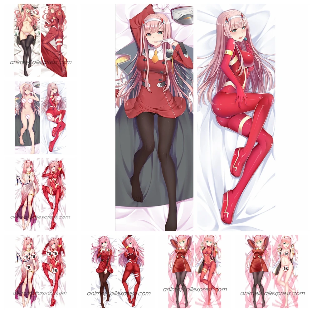 Чехол наволочка с изображением аниме JK DARLING FRANXX ZERO TWO Dakimakura и подушки Код: 002