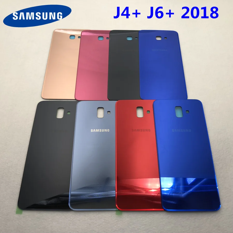 

Original Back Battery Rear Cover For Samsung Galaxy J4+ j4 plus j6+ j6 plus j415 j610 Battery Case Housing Adhesive Sticker