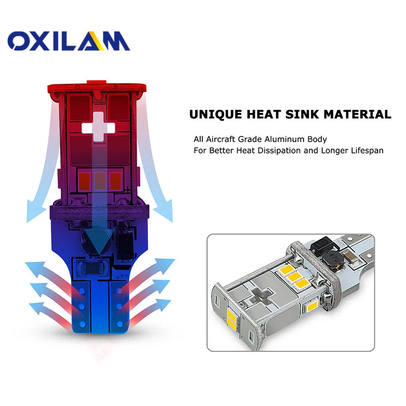 OXILAM Canbus T15 W16W 912 921 светодиодный супер яркий задний фонарь белого цвета для Volkswagen VW