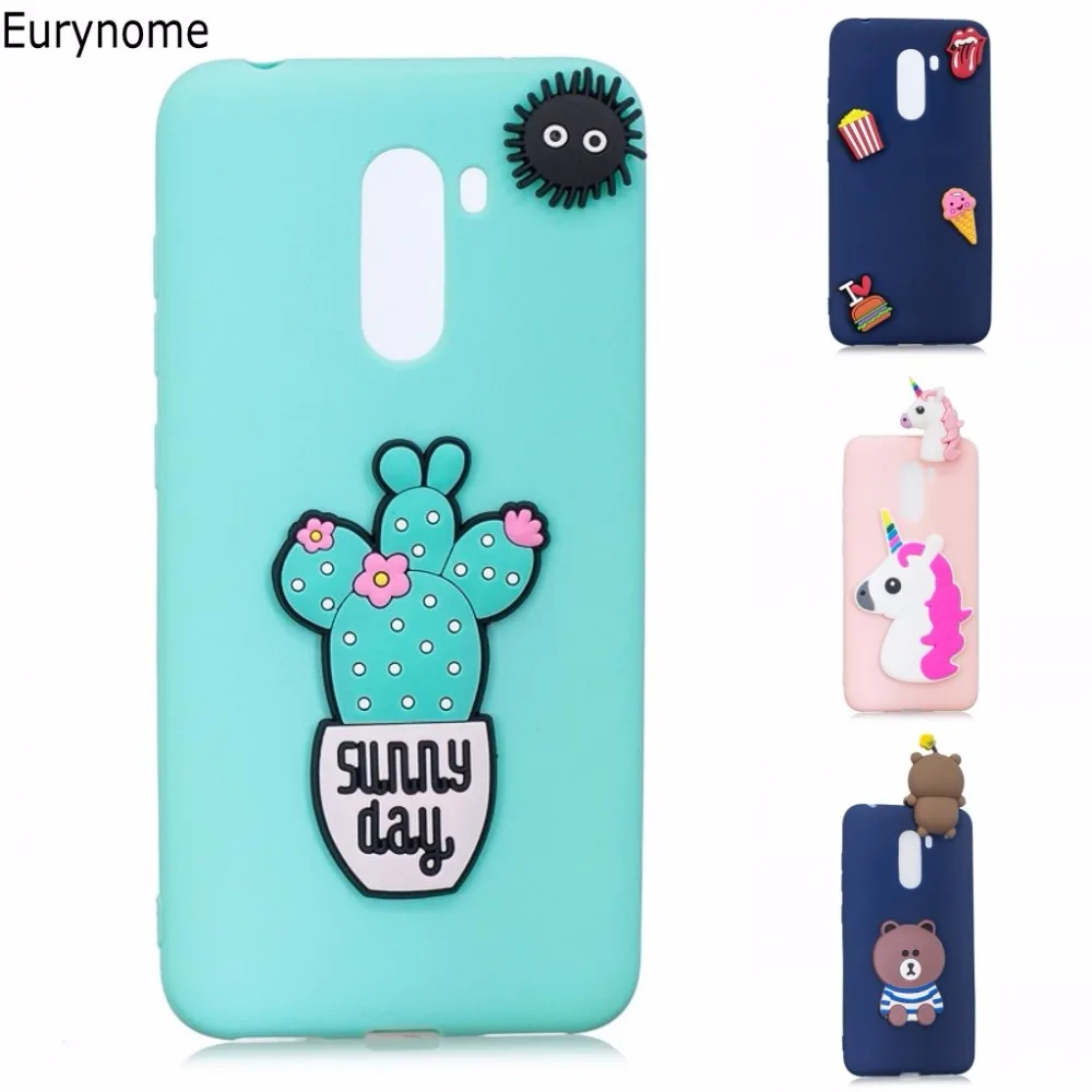 

Case for Xiaomi Pocophone F1 Cover Candy Cartoon Unicorn Soft Silicon Cover Pocophone F1 Case For Xiaomi Poco F1 Global Cover